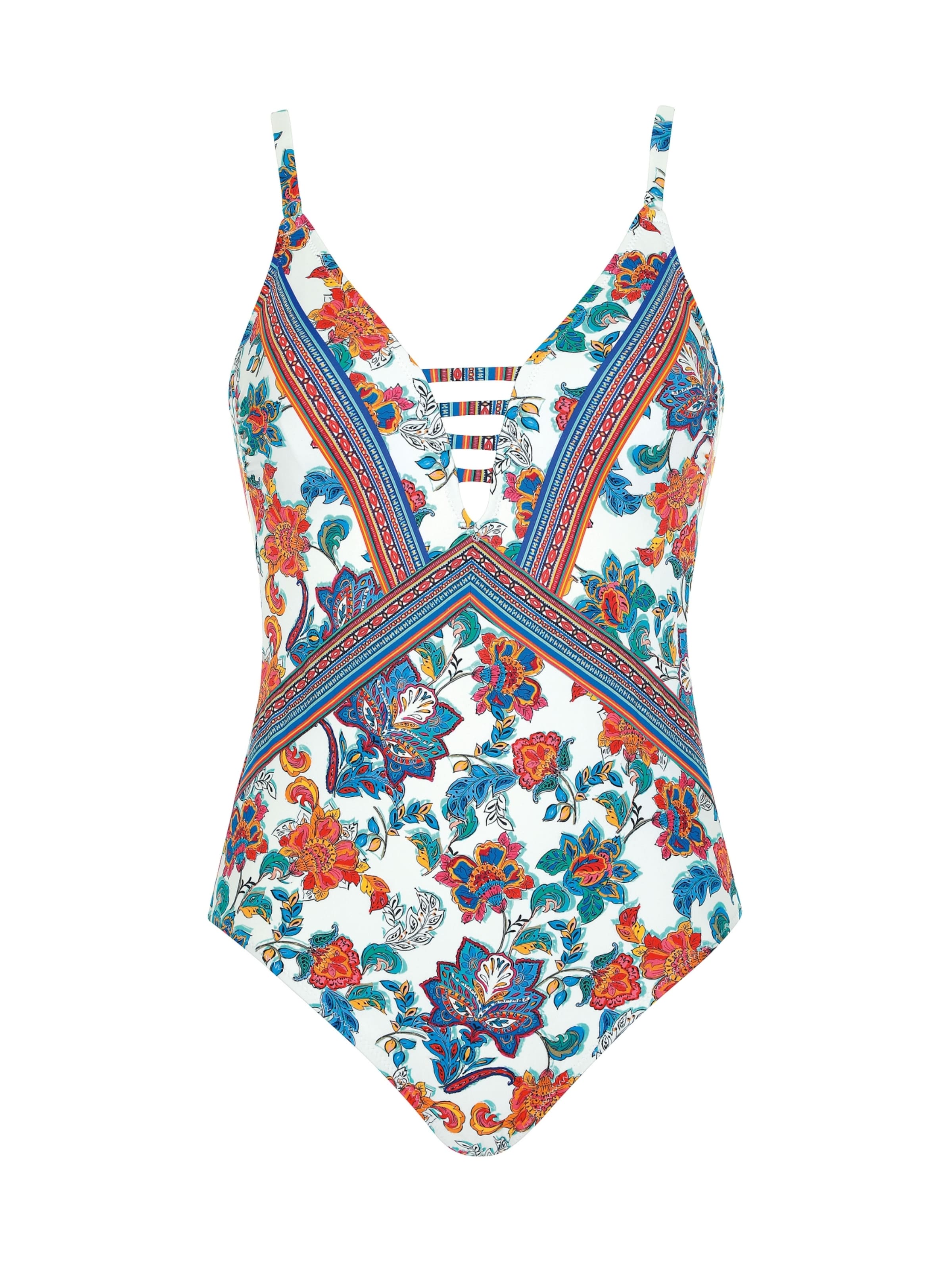 Bustier Maillot de bain OLYMPIA en blanc : devant