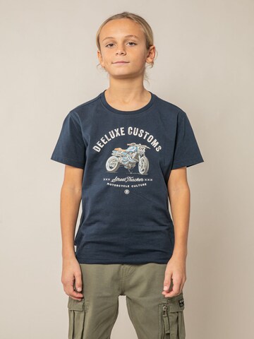 T-Shirt 'RULES' Deeluxe en bleu : devant