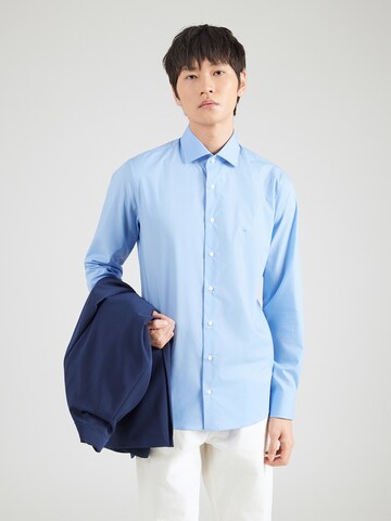 Michael Kors Slim fit Button Up Shirt in Blue: front