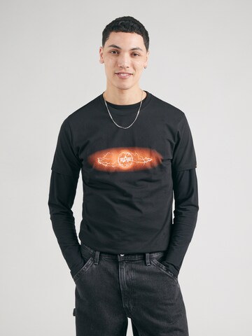 Maglietta 'Lightning' di ALPHA INDUSTRIES in nero: frontale