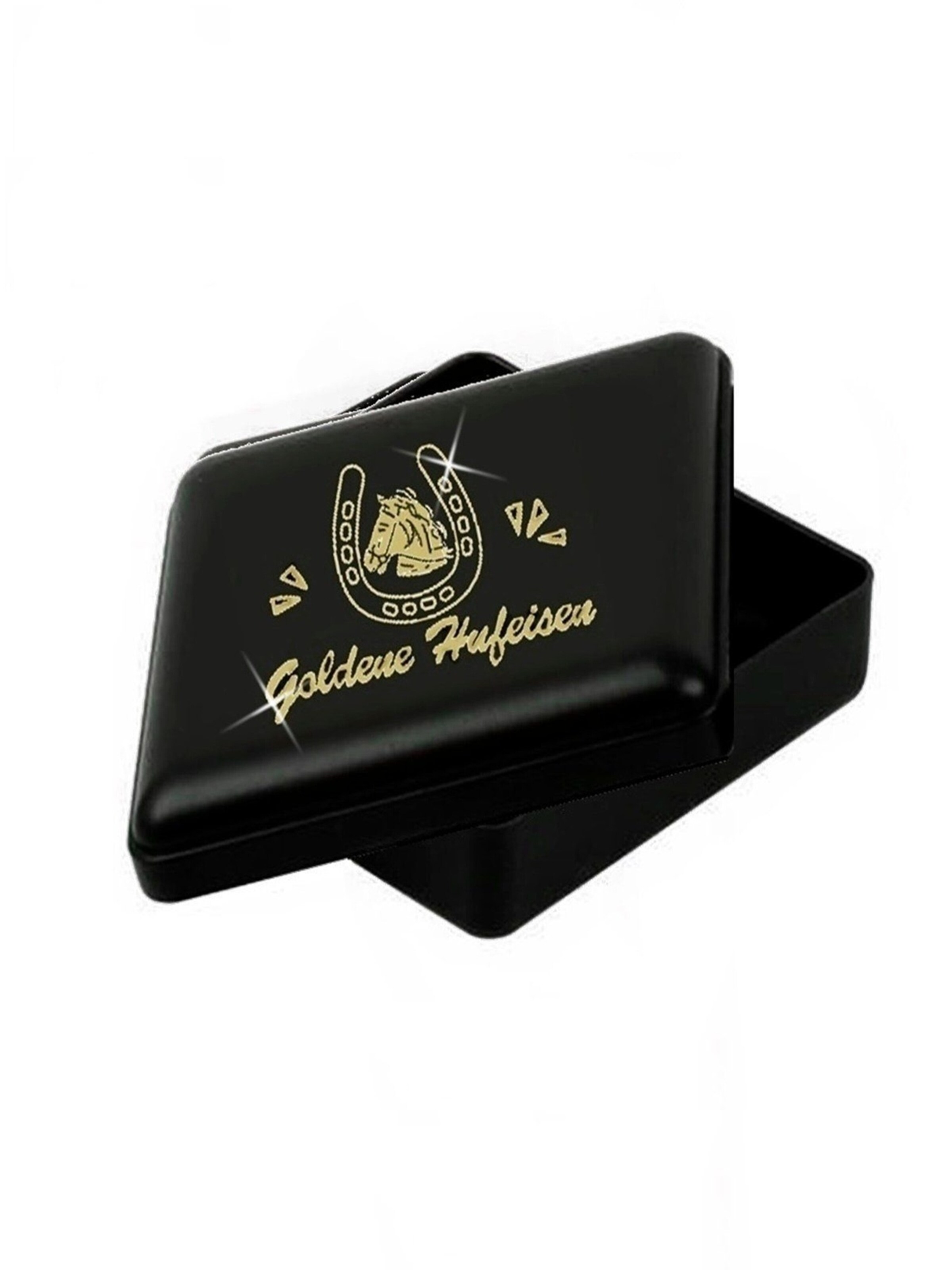 Goldene Hufeisen Pendant 'Eule' in Gold