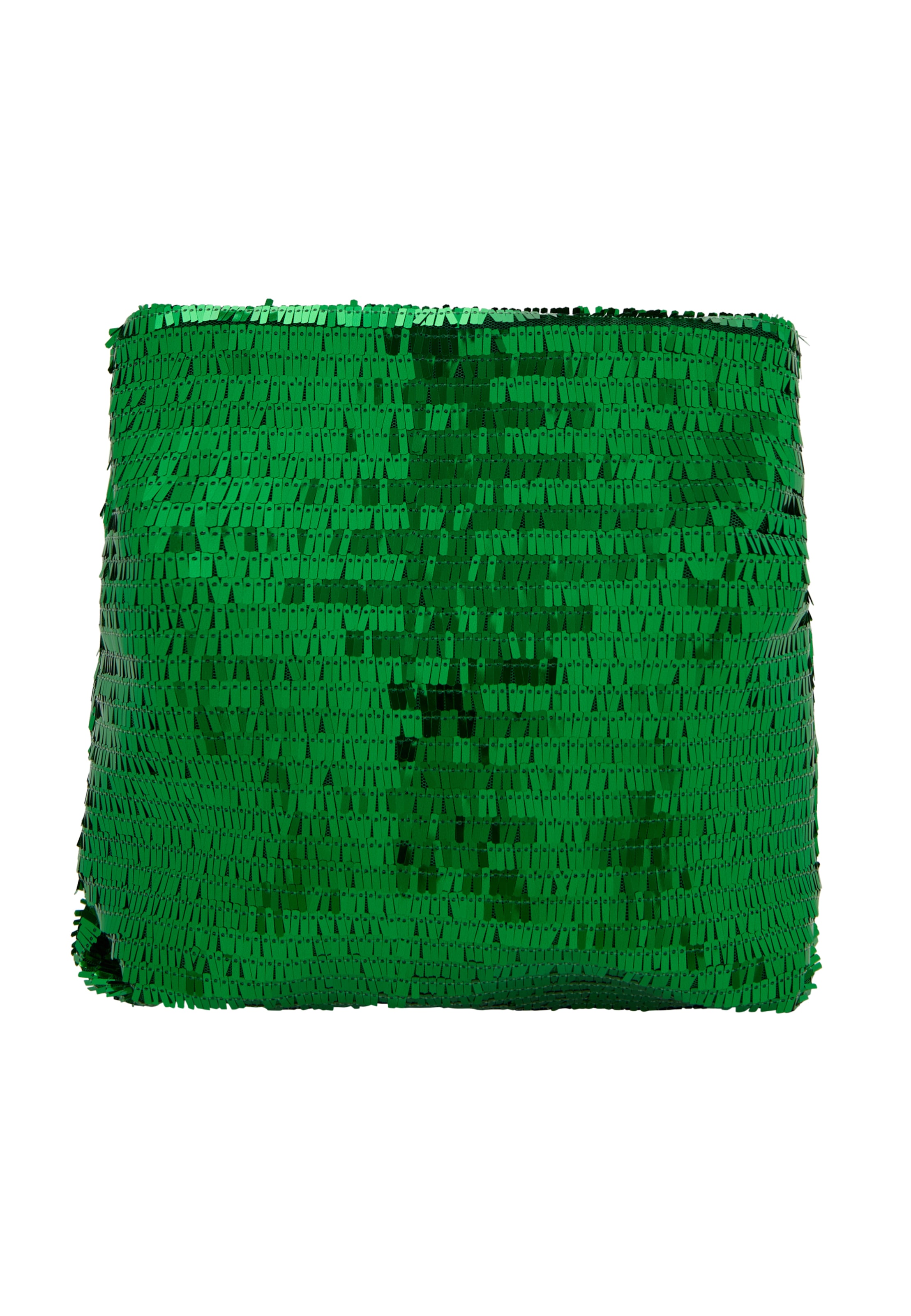 Clutch de la faina pe verde: față