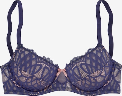 LASCANA BH 'Wire bra' in blau / pastellpink, Produktansicht