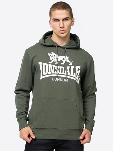 LONSDALE Sweatshirt 'SHERBORNE' in Green: front