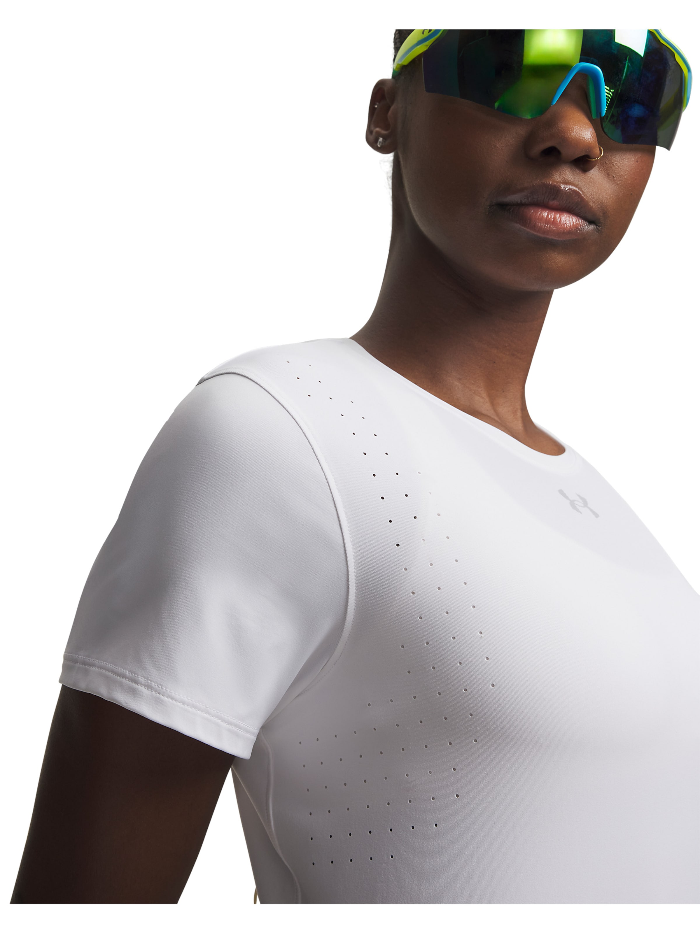 UNDER ARMOUR Performance shirt ' UA Velociti ' in White