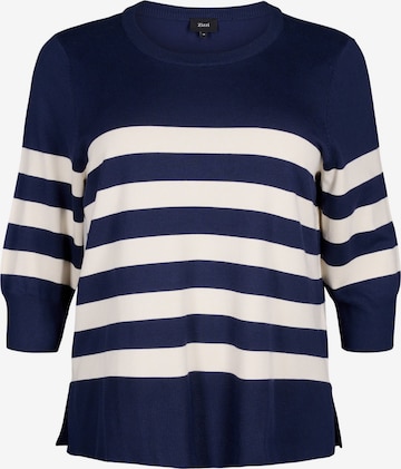 Pull-over 'Mcarrie' Zizzi en bleu : devant