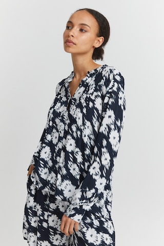 ICHI Blouse 'IHMARRAKECH' in Blauw: voorkant