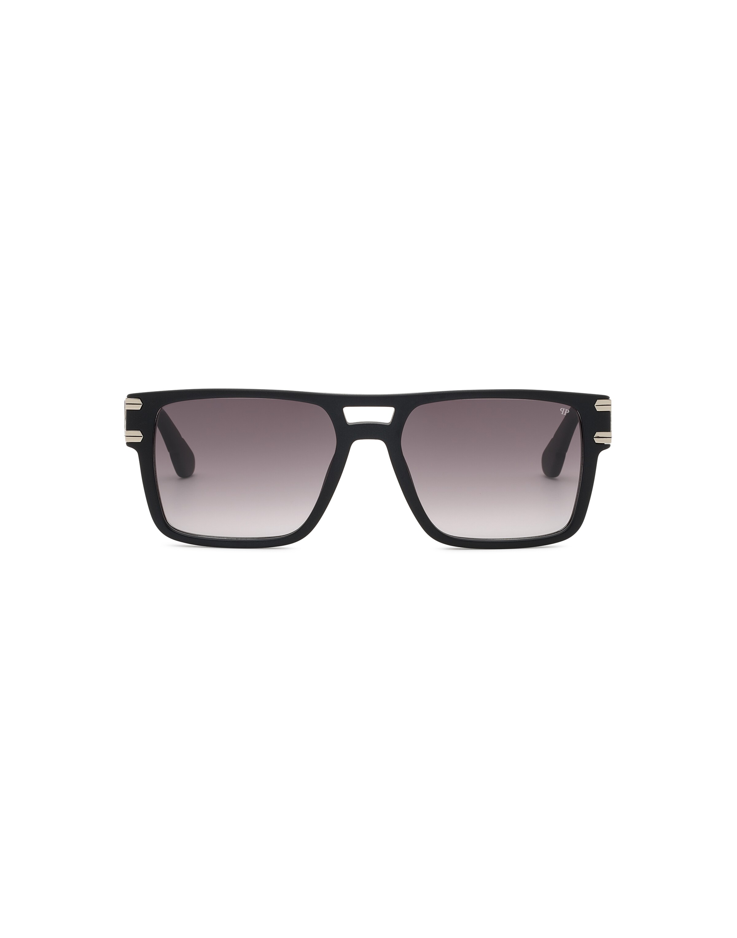 Philipp Plein - Óculos de sol em preto: frente