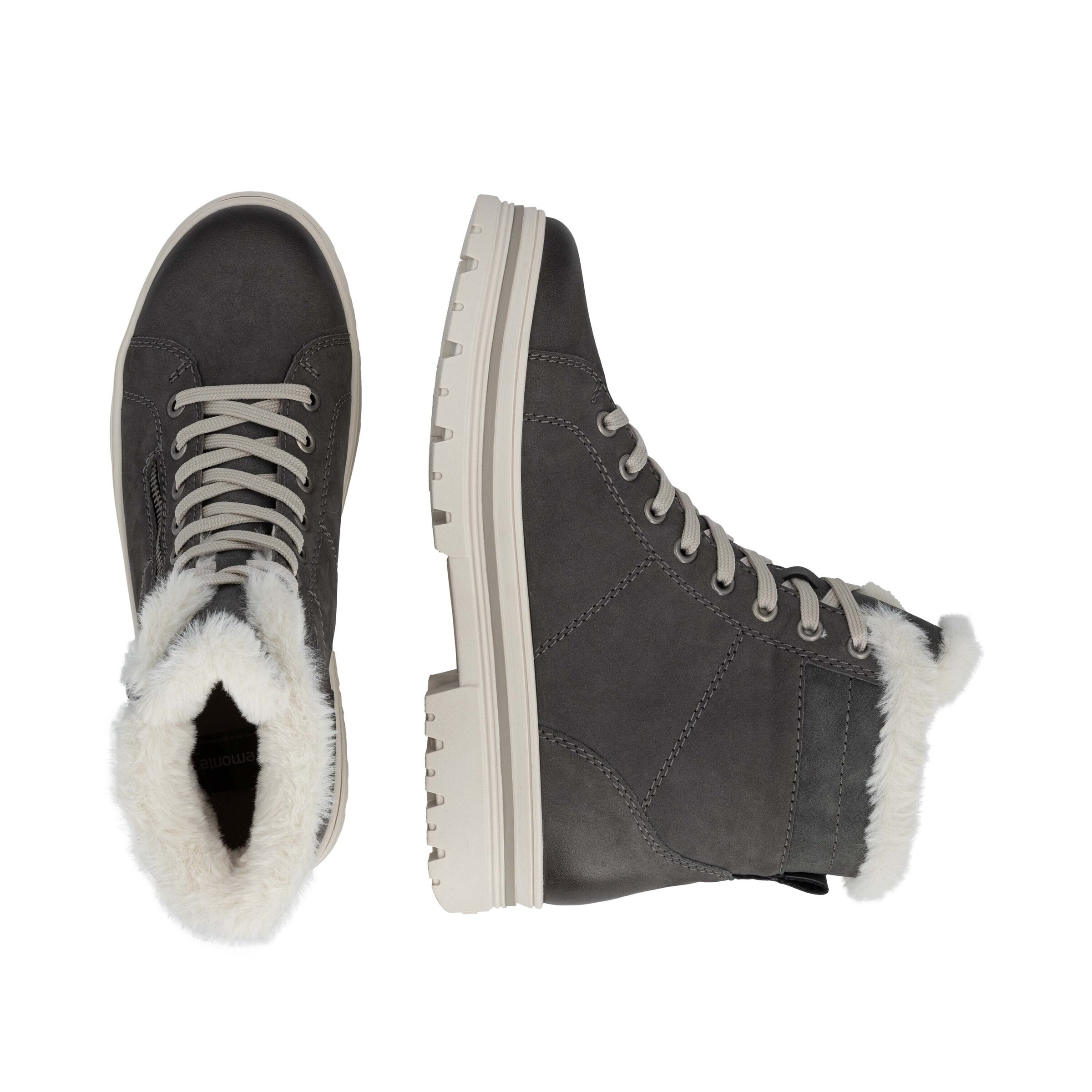 Bottes à lacets REMONTE en gris