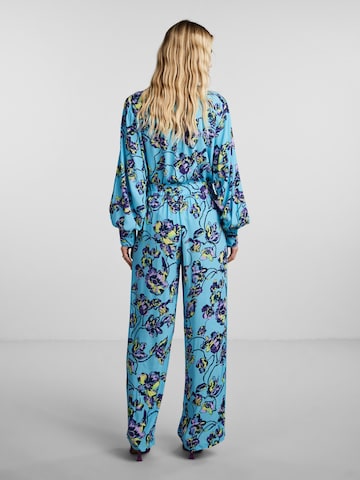 Y.A.S Wide leg Broek 'Topaz' in Blauw