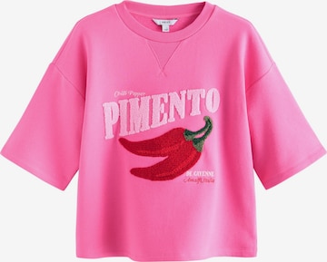 Next Collegepaita 'Chilli' värissä vaaleanpunainen: etupuoli