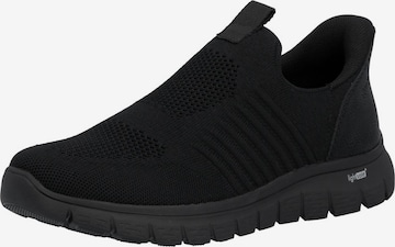 Slip on Rieker en noir : devant