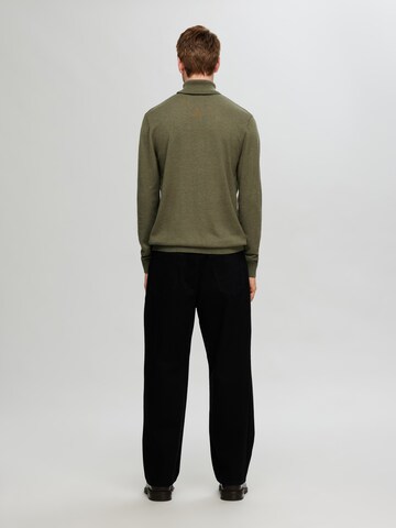 Regular fit Pullover 'Berg' di SELECTED HOMME in verde