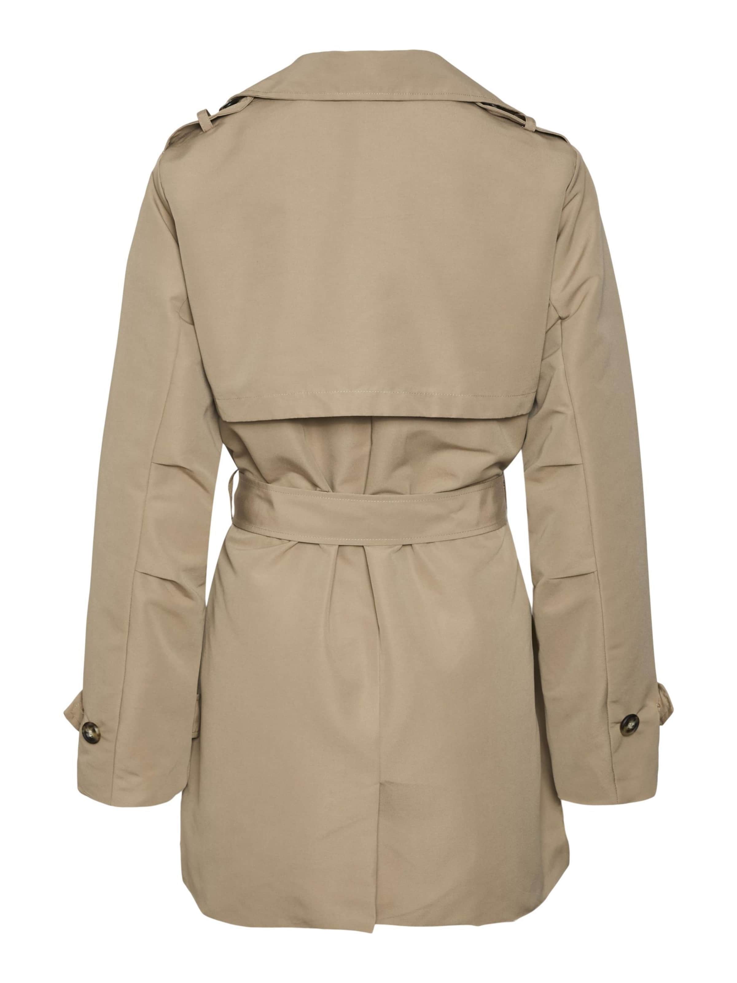 VERO MODA Tussenmantel in Bruin