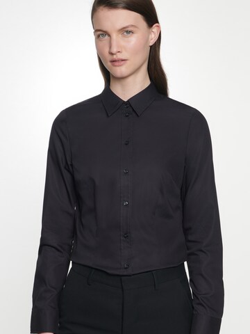 SEIDENSTICKER Blouse ' Schwarze Rose ' in Black: front