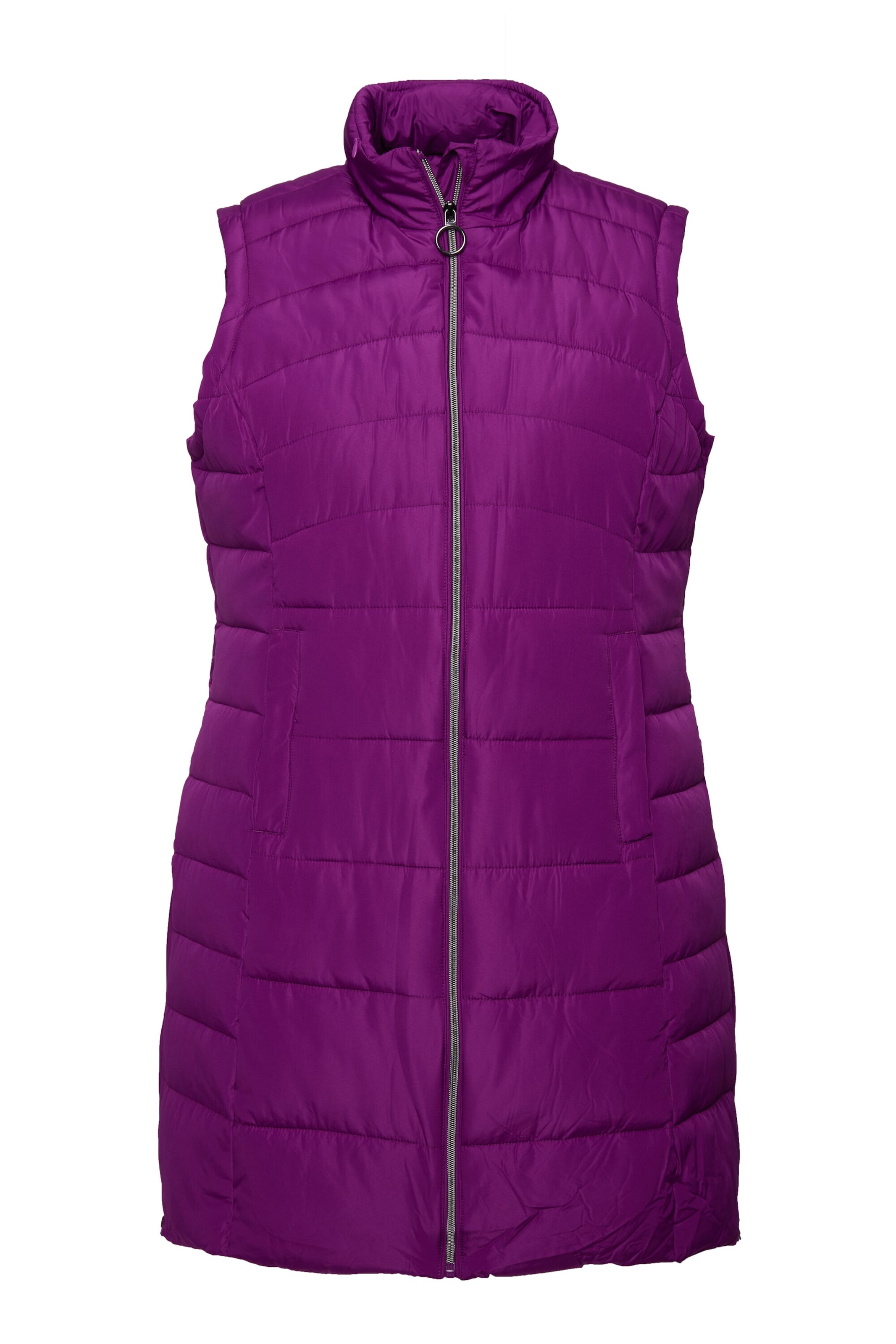 Ulla Popken Bodywarmer in Lila: voorkant
