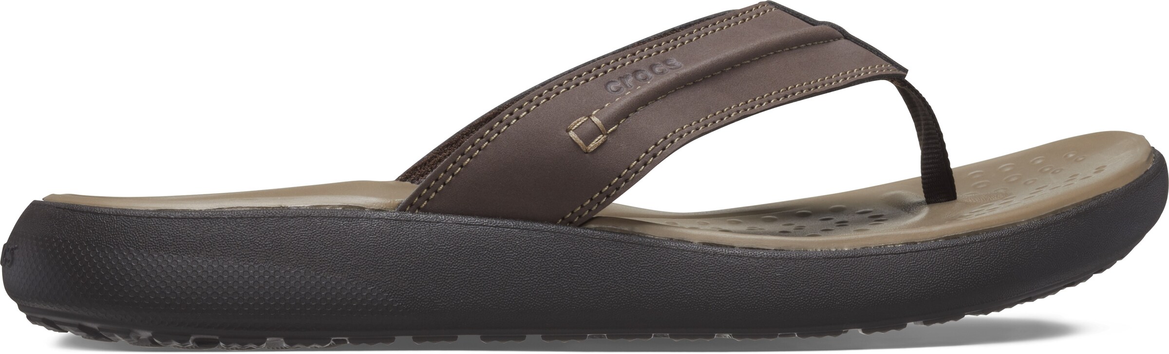Crocs T-Bar Sandals in Brown