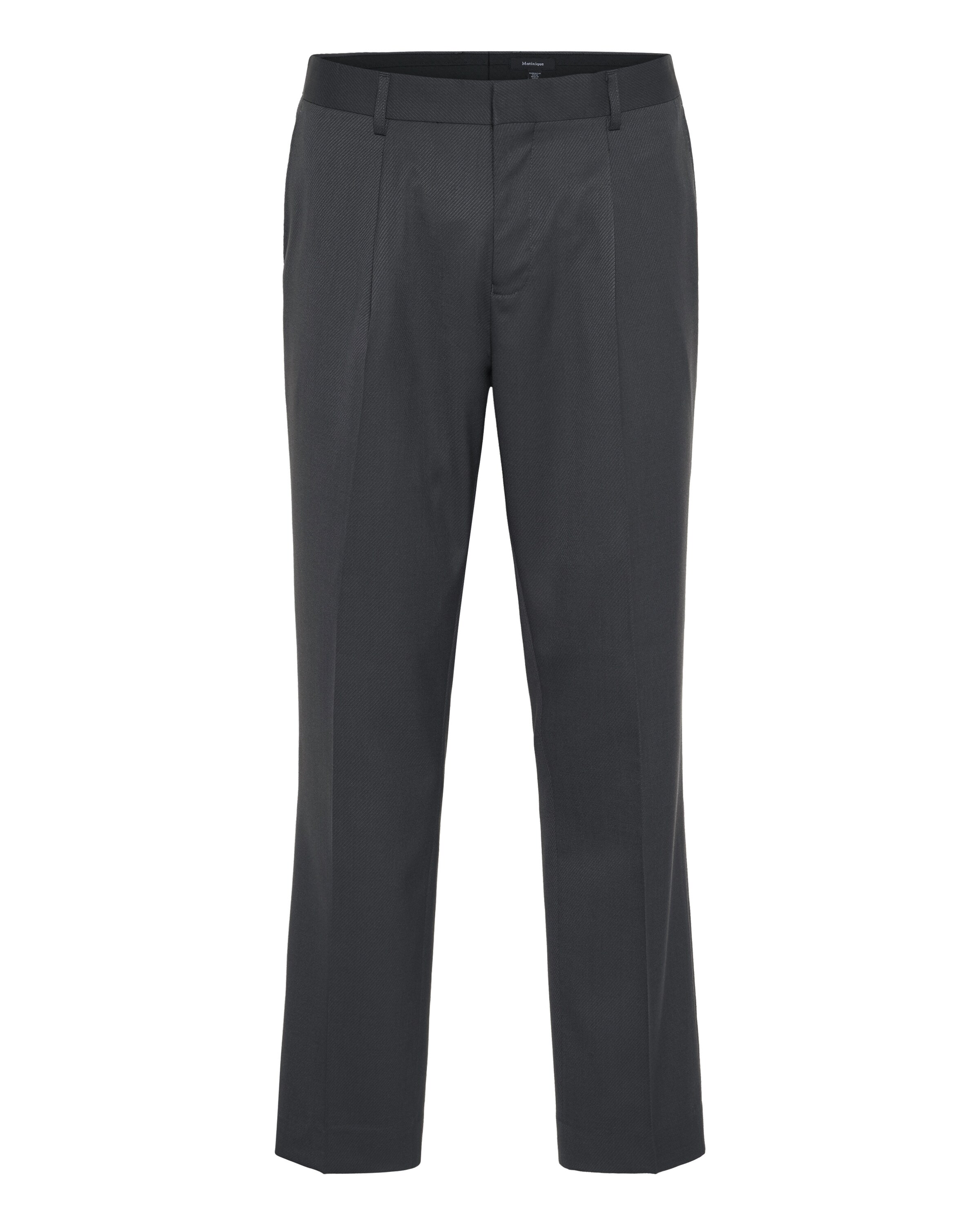 Matinique Regular Trousers with creases 'MAweller' in Grey: front