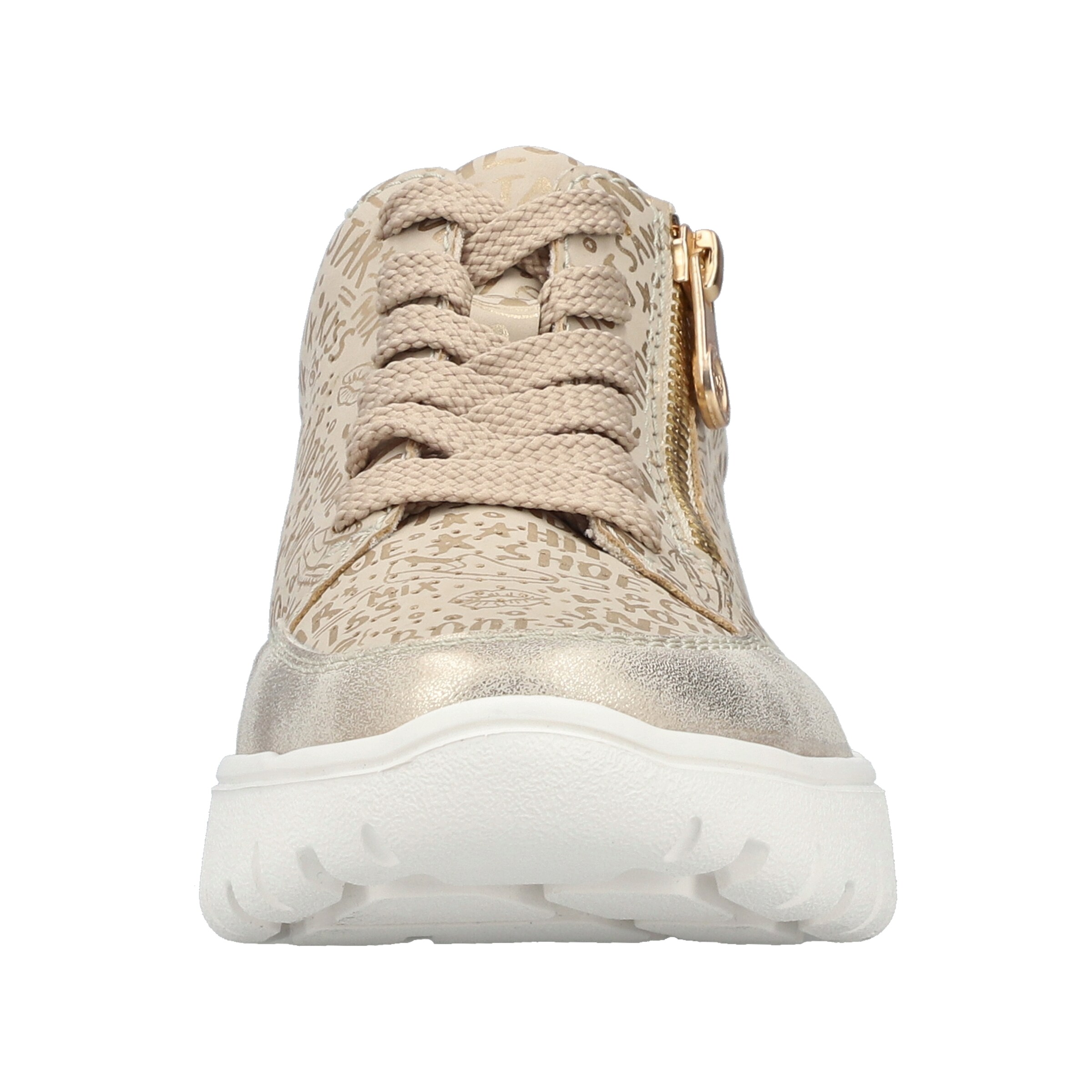 Baskets basses Rieker en or