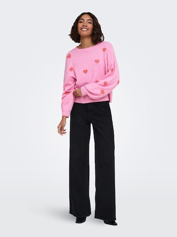 ONLY Pullover 'ONLRICA' in Pink