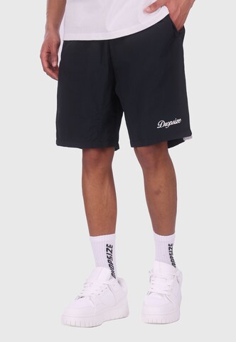 Dropsize Regular Shorts 'Piping' in Schwarz