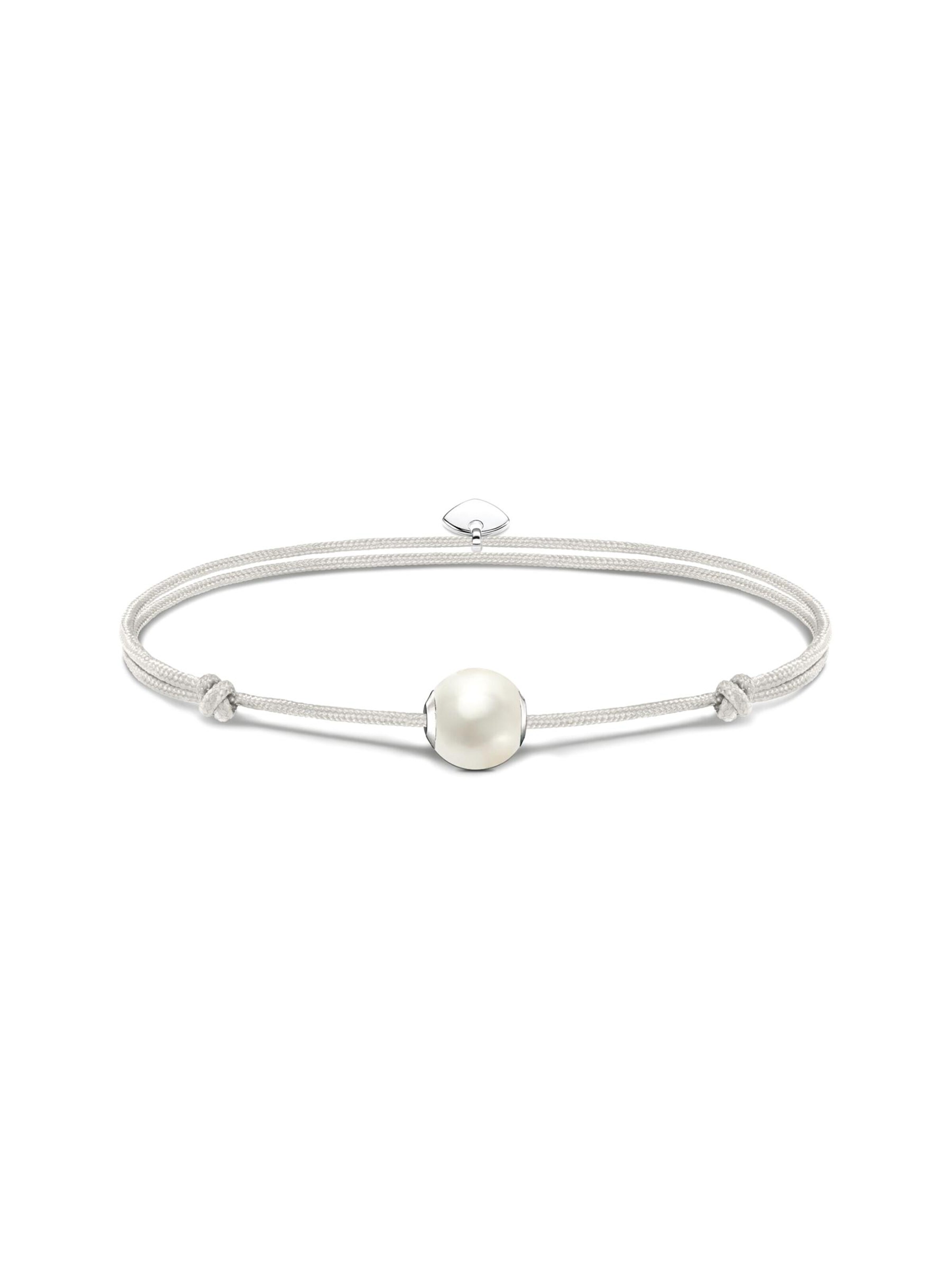 Thomas Sabo Bracelet 'Armband Karma Secret Weiß' in White: front