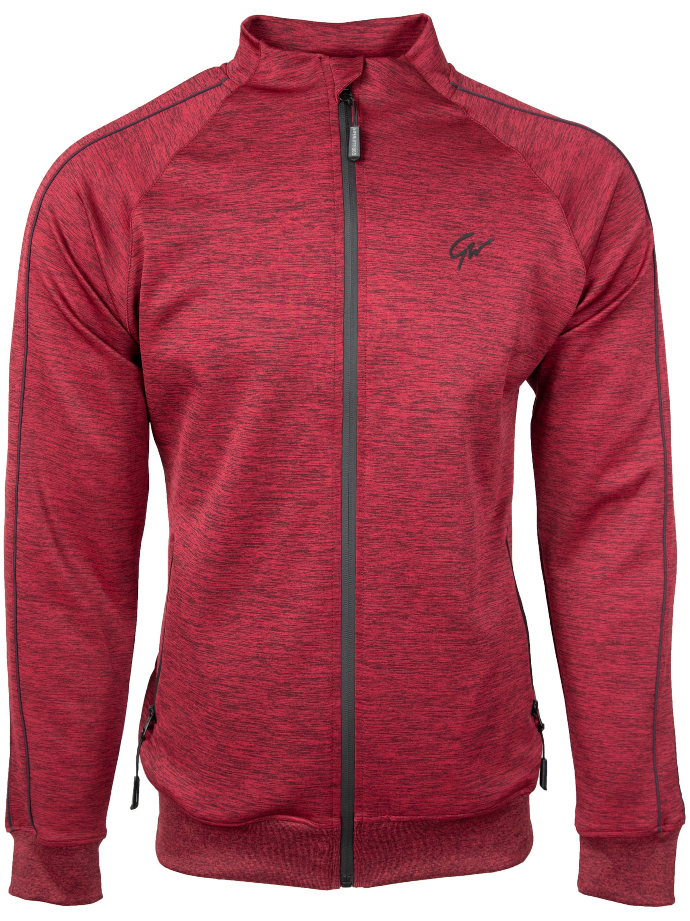 Gorilla Wear Sweat jacket in Red: front