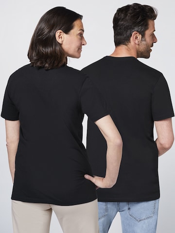 Detto Fatto Shirt ' mit Print-Botschaft ' in Black