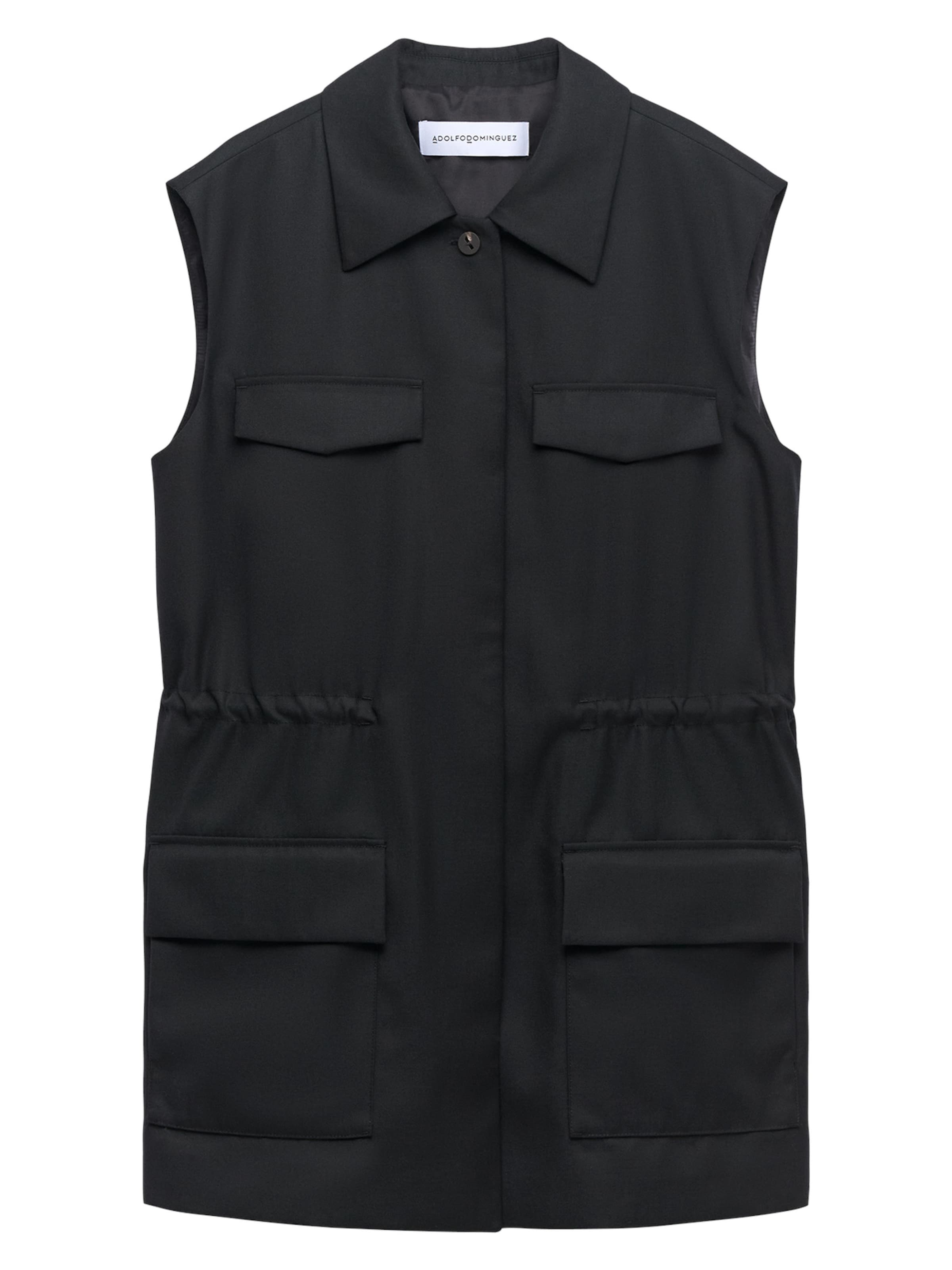 Gilet Adolfo Dominguez en noir : devant