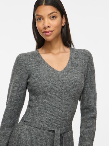 VILA - Vestido de malha 'VIGRY' em cinzento