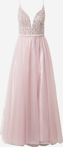 LUXUAR Βραδινό φόρεμα σε ροζ: μπροστά