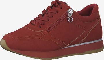 TAMARIS Низкие кроссовки в Красный: спереди