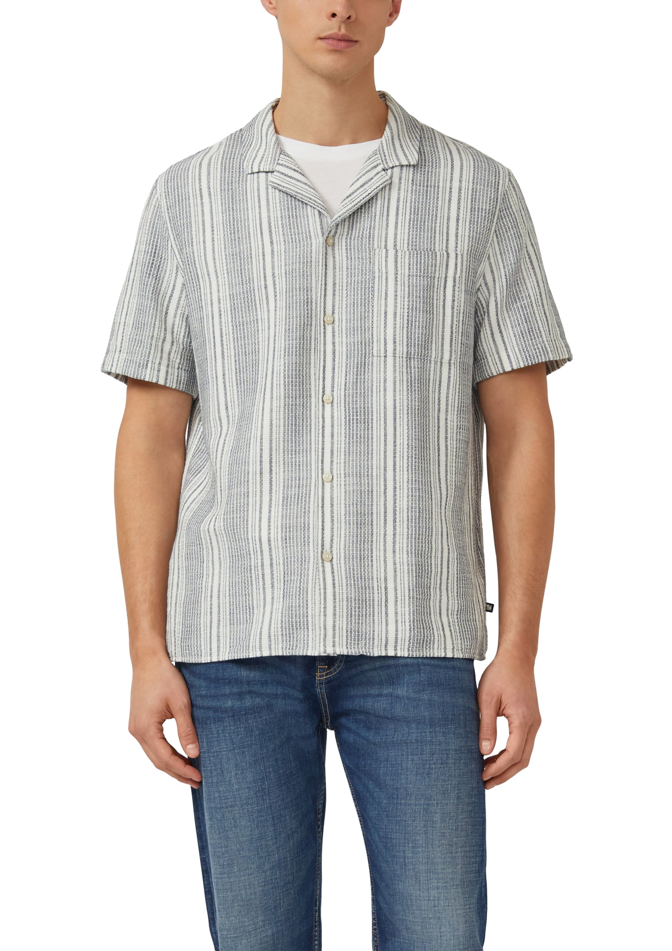 s.Oliver Comfort fit Button Up Shirt in White