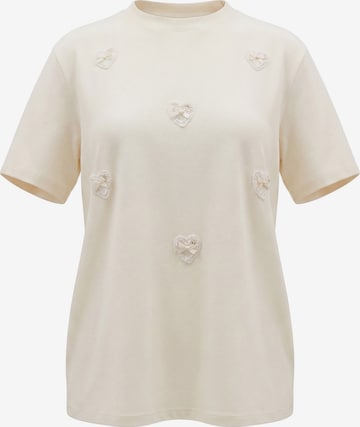 MYMO Shirt 'Pop' in Beige: voorkant