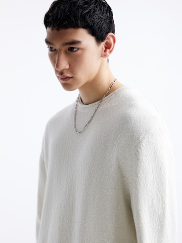 Pull-over Pull&Bear en blanc