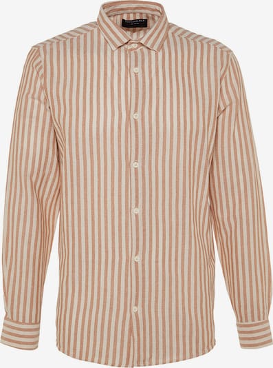 Marškiniai iš Trendyol, spalva – rausvai pilka / balta, Prekių apžvalga