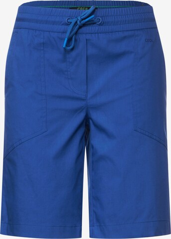 regular Pantaloni di CECIL in blu: frontale