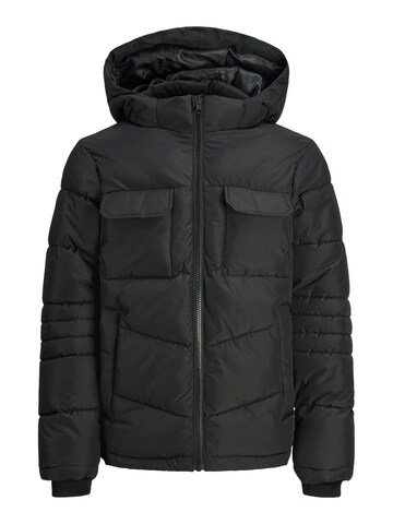 Jack & Jones Junior Outdoor jacket in Black: front
