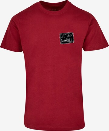 T-Shirt 'Captain Marvel' ABSOLUTE CULT en rouge : devant