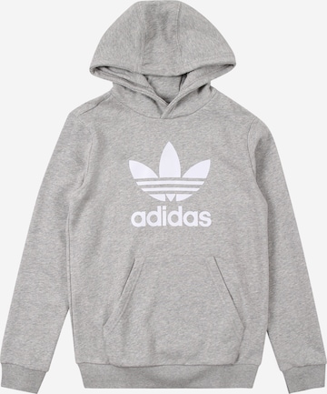 ADIDAS ORIGINALS Collegepaita 'Trefoil' värissä harmaa: etupuoli