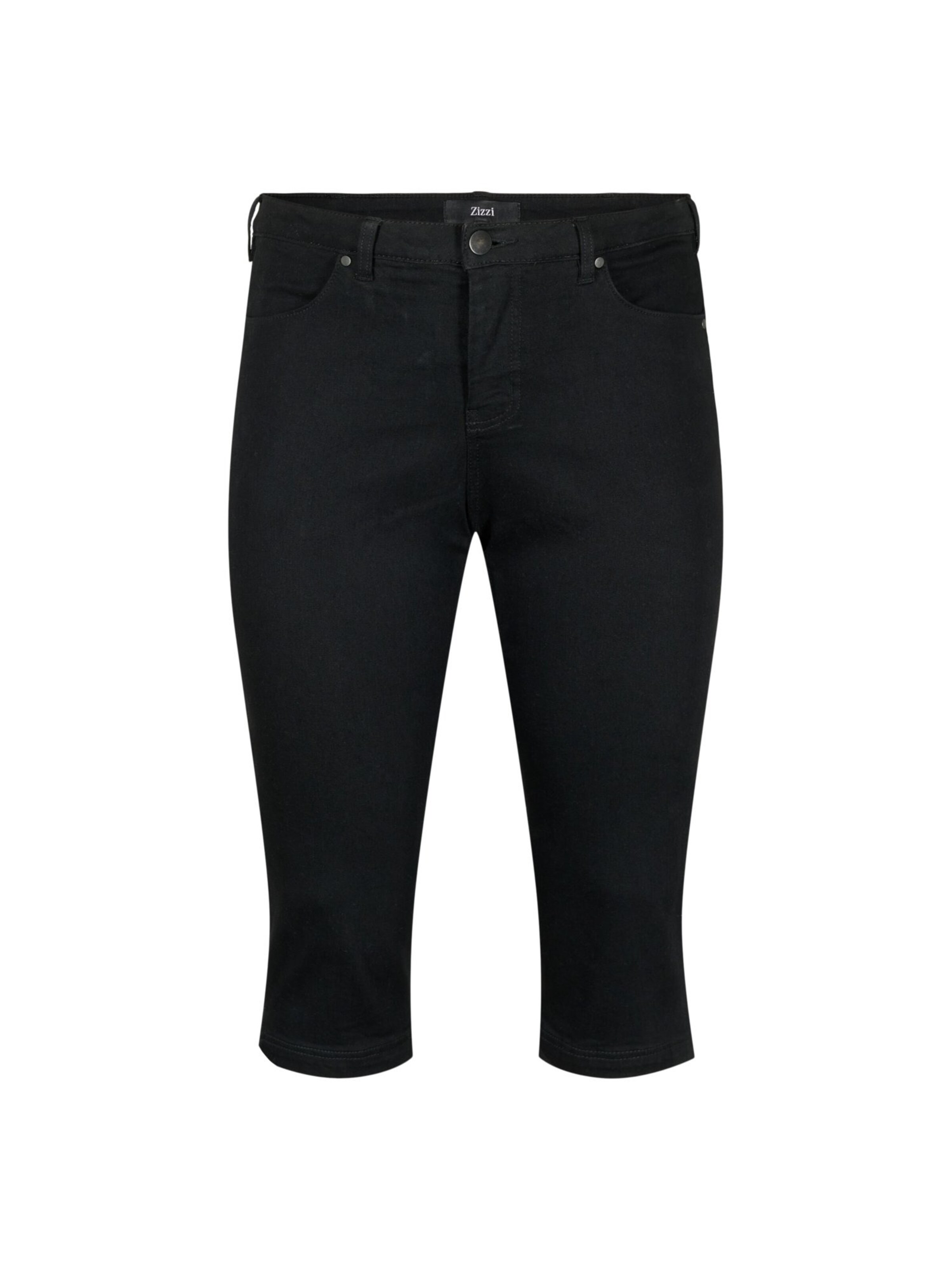 Zizzi Jeans in Black: front