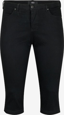 Zizzi Slimfit Jeans in Schwarz: Vorderseite