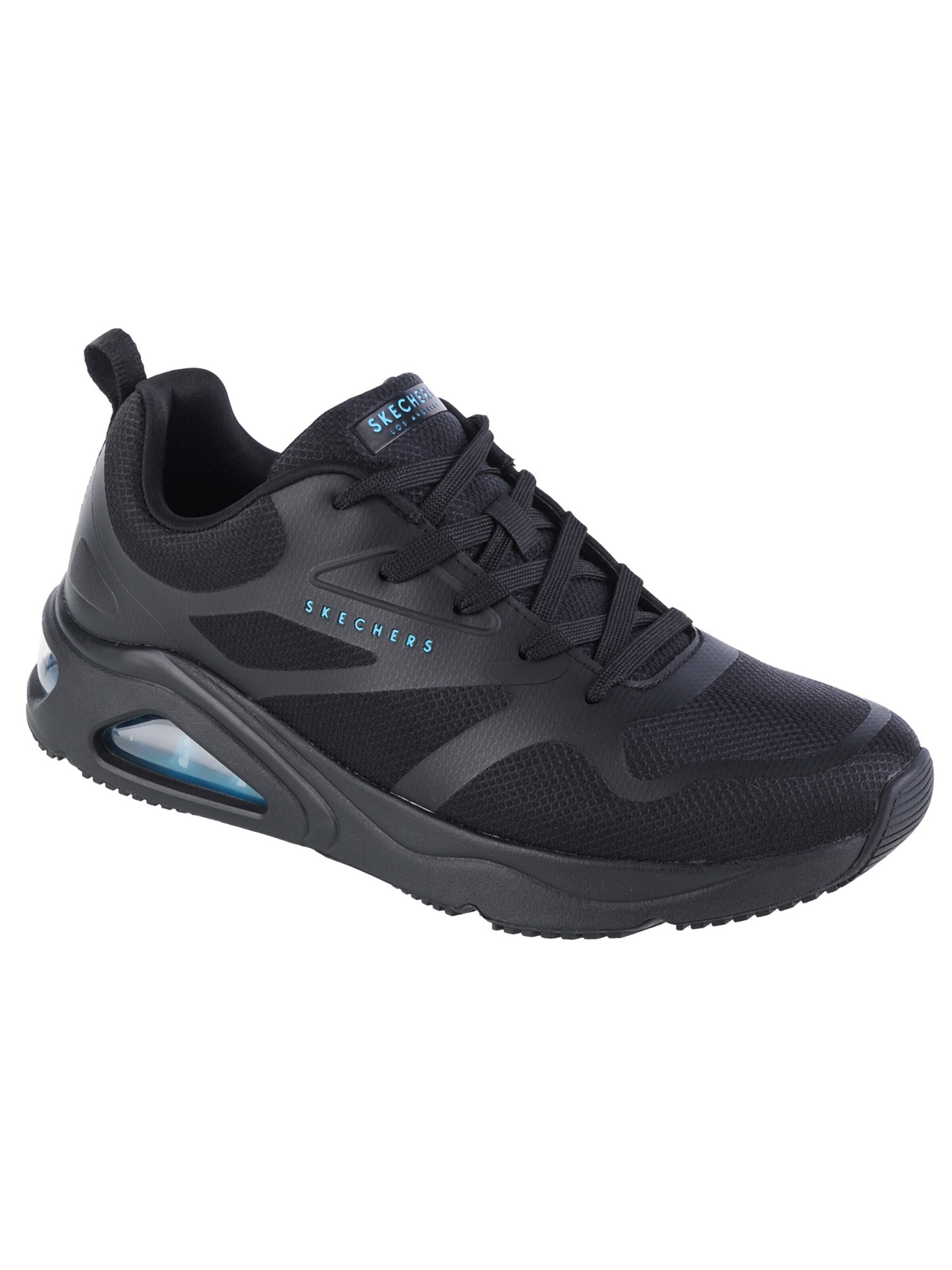 SKECHERS Athletic lace-up shoe 'Tres-Air Uno-Modern Aff-Air' in Black