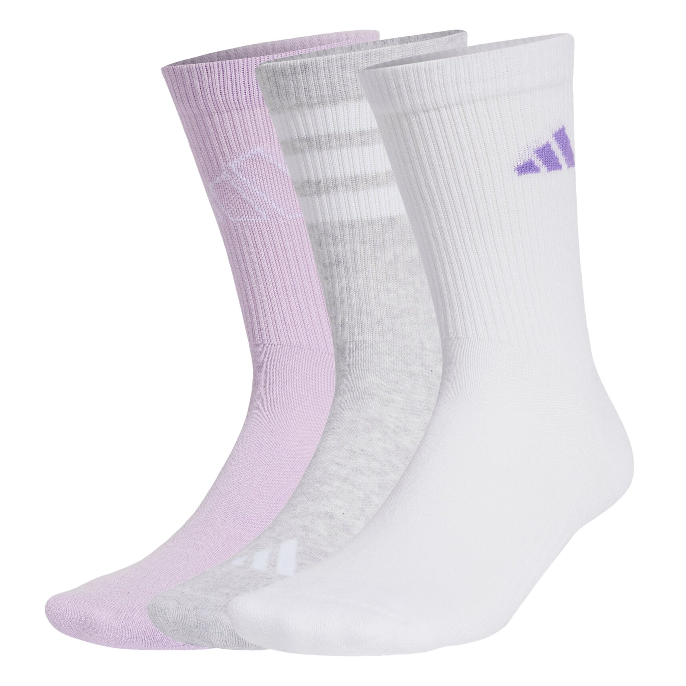 Șosete sport 'Logo 3 Pairs' de la ADIDAS SPORTSWEAR pe gri: față