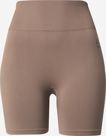 Pantalon de sport 'Restore Seamless 5' P.E Nation en marron : devant