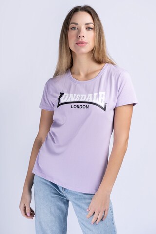 LONSDALE - Camiseta 'Achnavast' en lila: frente