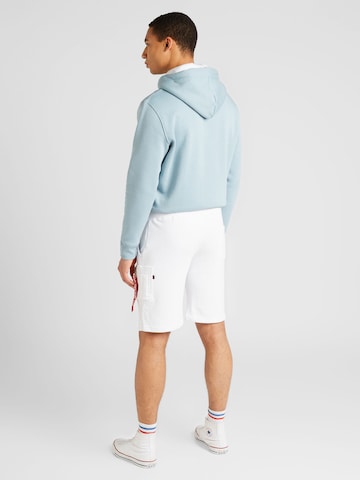 ALPHA INDUSTRIES Regular Shorts 'X-Fit' in Weiß