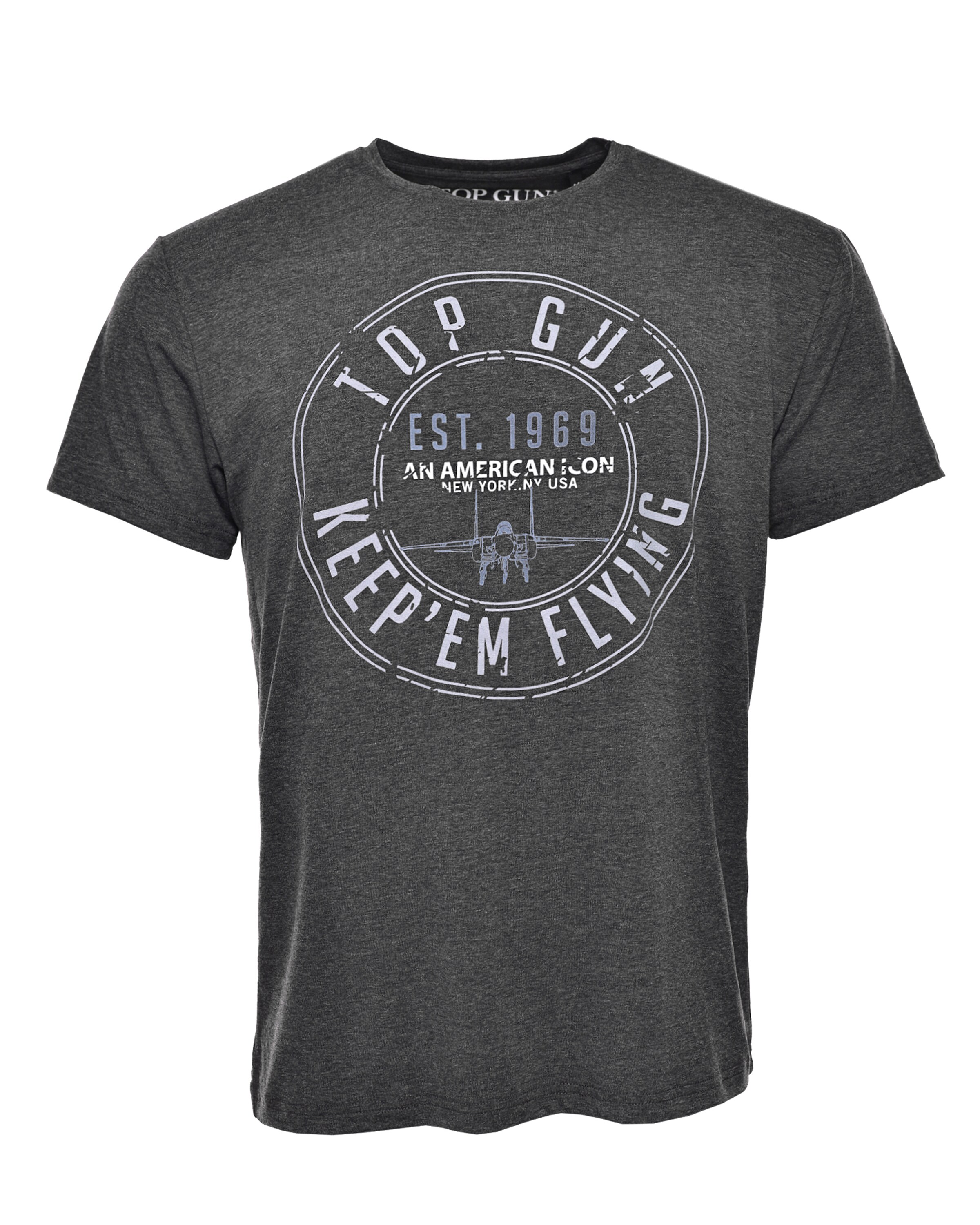 TOP GUN Shirt in Grey: front