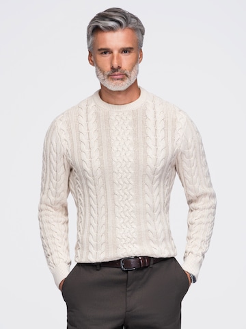 Ombre Sweater in White