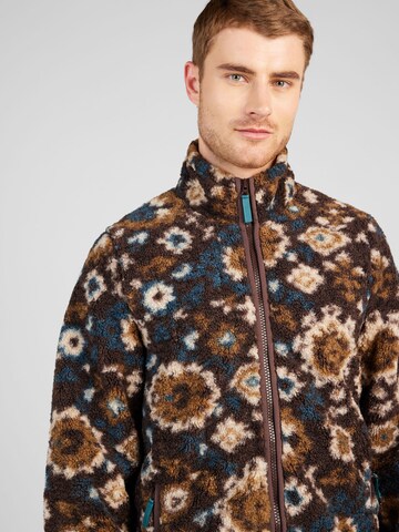 Abercrombie & Fitch Fleece Jacket in Brown
